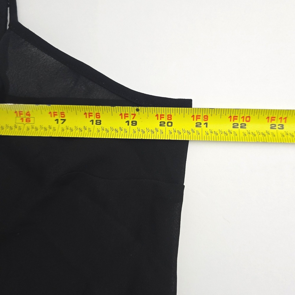 Charter Club  Sheer Spaghetti‎ Strap Black Camisole Tank Top 16 - Picture 6 of 6